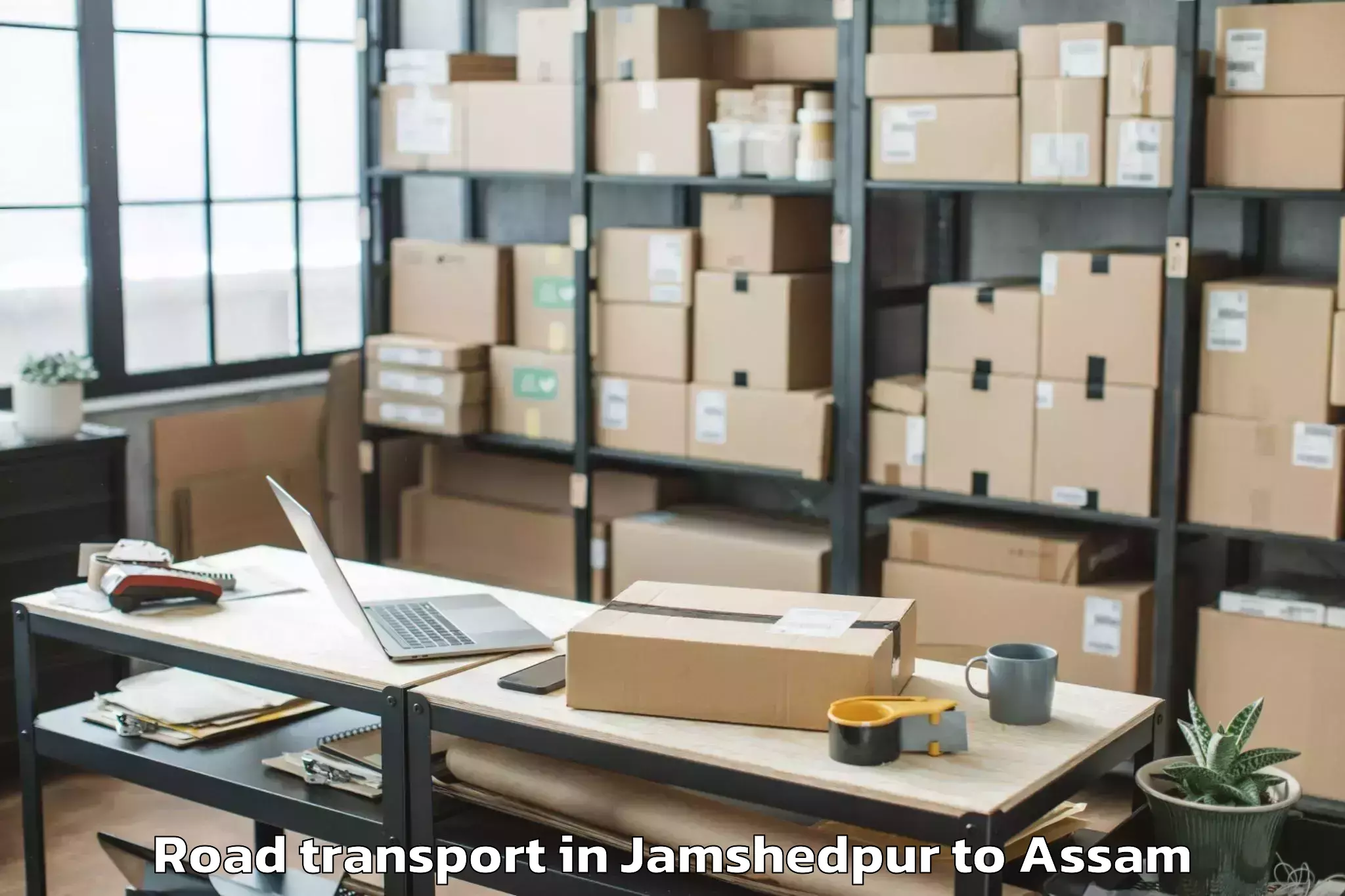 Book Your Jamshedpur to Dergaon Road Transport Today